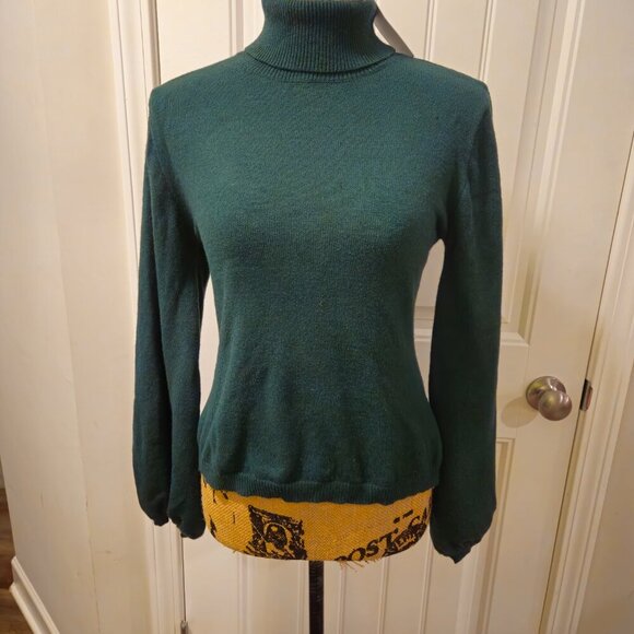 Baltic Born/Sugarlips Nielsen Turtleneck Sweater Emerald Green Size M NWT - Picture 5 of 11